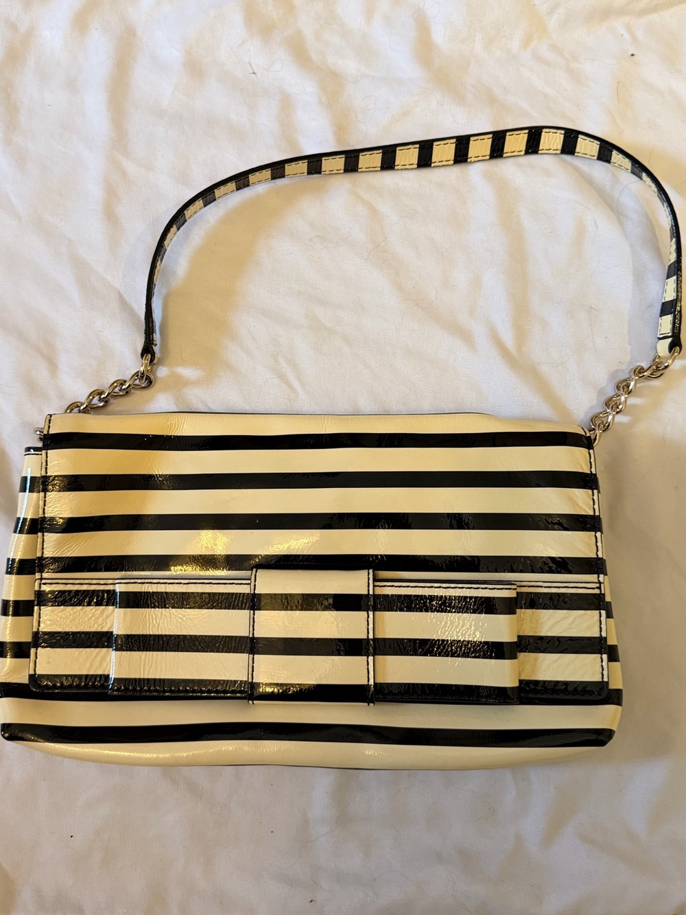 Kate Spade Striped Bow Crossbody